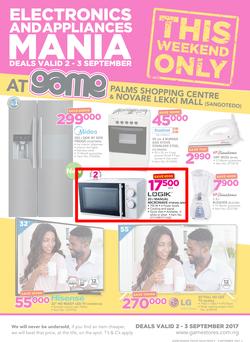 Game Nigeria : Electronics & Appliance Mania (2 Sep -  3 Sep 2017), page 1