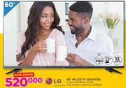 LG 60" 4K LED TV 60UH750