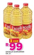Excella Sunflower Oil-3 x 2Ltr
