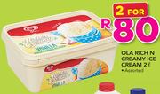 Ola Rich N Creamy Ice Cream-2 x 2Ltr