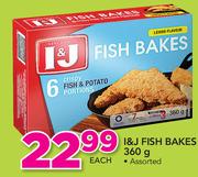 I&J Fish Bakes-360g Each