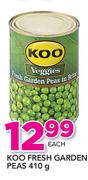 Koo Fresh Garden Peas-410g