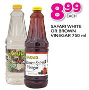 Safari White Or Brown Vinegar-750ml Each
