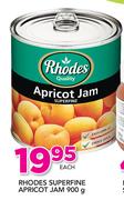 Rhodes Superfine Apricot Jam-900g Each