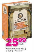 Ouma Rusks Assorted-450g/500g Each