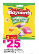 Maynards Gums & Chews-2 x 125g