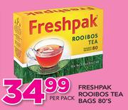 Freshpak Rooibos Tea Bags-80's Per Pack