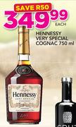 Hennessy Very Special Cognac-750ml Each
