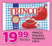 Trinco Tagless Teabags-100's Per Pack
