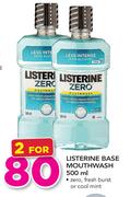 Listerine Base Mouthwash-2 x 500ml
