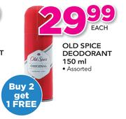 Old Spice Deodorant Assorted-150ml