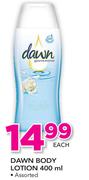 Dawn Body Lotion Assorted-400ml
