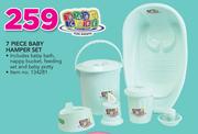 Baby Care 7 Piece Baby Hamper Set Includes Baby Bath, Nappy Bucket, Feeding Set & Baby Potty