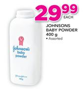 Johnsons Baby Powder-400g Each