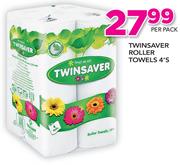 Twinsaver Roller Towels-4's Per Pack