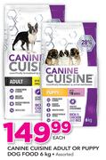 Canine Cuisine Adult Or Puppy Dog Food-6Kg Each