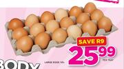 Large Eggs-18's Per Tray