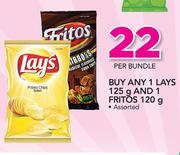 Lays-125g & 1 Fritos Assorted-120g Per Bundle