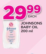 Johnsons Baby Oil-200ml