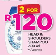 Head & Shoulders Shampoo-2 x 600ml