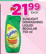 Sunlight Dishwashing Liquid Regular-750ml