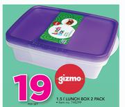 Gizmo Lunch Box 2 Pack-1.5Ltr Per Set