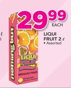 Liqui Fruit Assorted-2Ltr Each