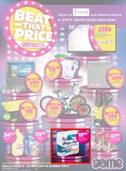 Game Zambia : Beat that Price (9 Nov - 22 Nov 2017), page 1