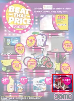 Game Zambia : Beat that Price (9 Nov - 22 Nov 2017), page 1
