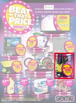 Game Zambia : Beat that Price (9 Nov - 22 Nov 2017), page 1