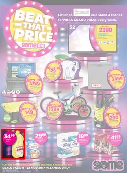 Game Zambia : Beat that Price (9 Nov - 22 Nov 2017), page 1