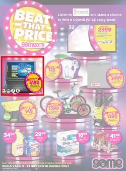 Game Zambia : Beat that Price (9 Nov - 22 Nov 2017), page 1
