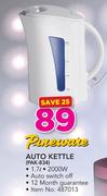 Pineware 1.7Ltr Auto Kettle (PAK-834)