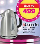 Brabantia 1.7Ltr Stainless Steel Kettle