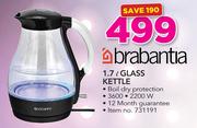 Brabantia 1.7ltr Glass Kettle