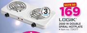 Logik 2000W Double Spiral Hotplate