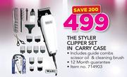 Wahl The Styler Clipper Set In Carry Case