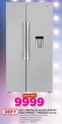 Defy 621Lr Metallic Silver side By Side Fridge/Freezer (DFF416)
