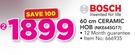Bosch 60cm Ceramic Hob (NKE645G17)