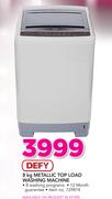 Defy 8kg Metallic Top Load Washing Machine