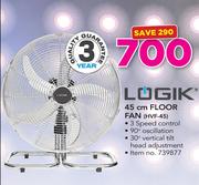 Logik 45cm Floor Fan (HVF-45)