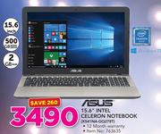 Asus 15.6" Intel Celeron Notebook (X541NA-GQ278T)