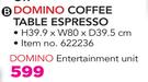 Domino Coffee Table Espresso