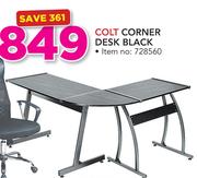 Colt Corner Desk Black