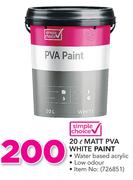 Simple Choice Matt PVA White Paint-20Ltr