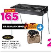 Large Stand & Braai Charcoal