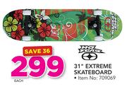 31" Extreme Skatesboard-Each