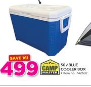 Camp Master 50 ltr Blue Cooler Box (742602)