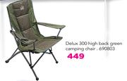 Camp Master Delux 300 High Back Green Camping Chair