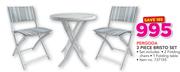 Pergoda 3 Piece Bristo Set